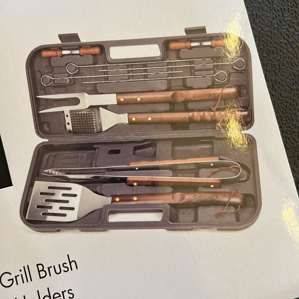 Cuisinart 13pc Wooden Handle Grill Set - Picture 4 of 7